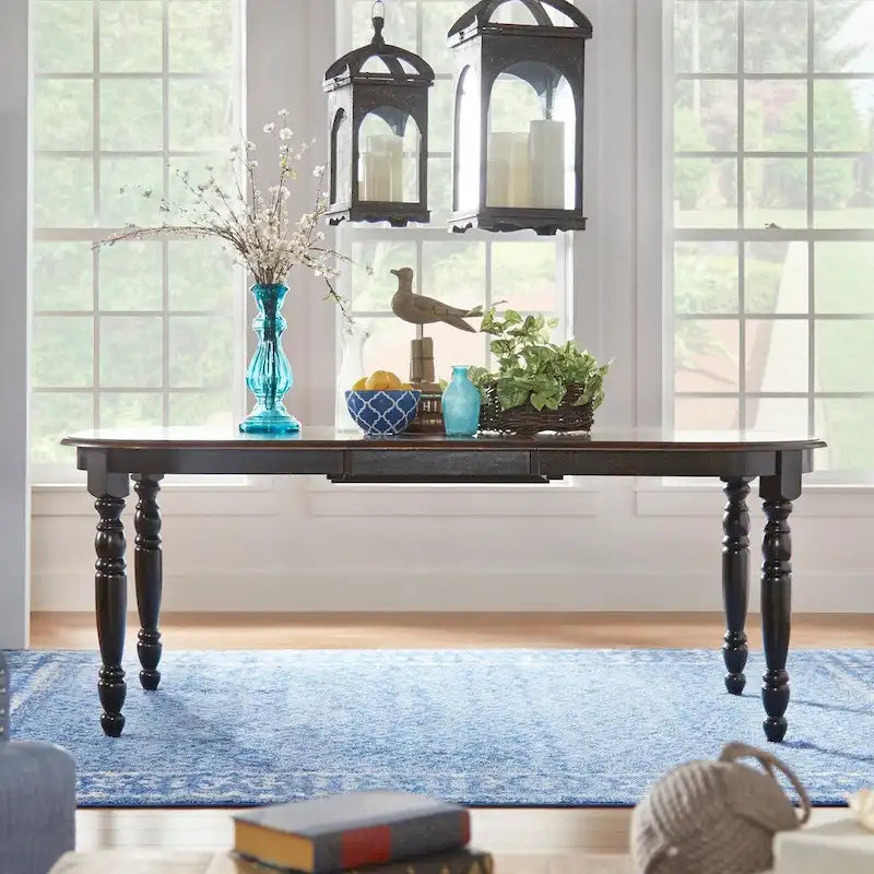 Mackenzie Country Antique Two-tone Dining Table by iNSPIRE Q Classic