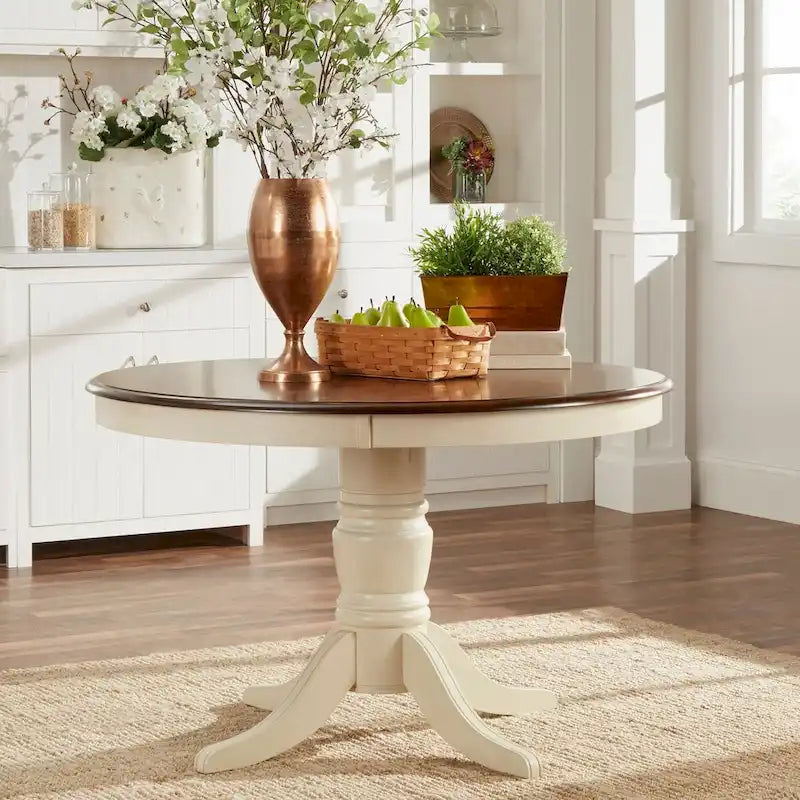 Table de salle à manger bicolore