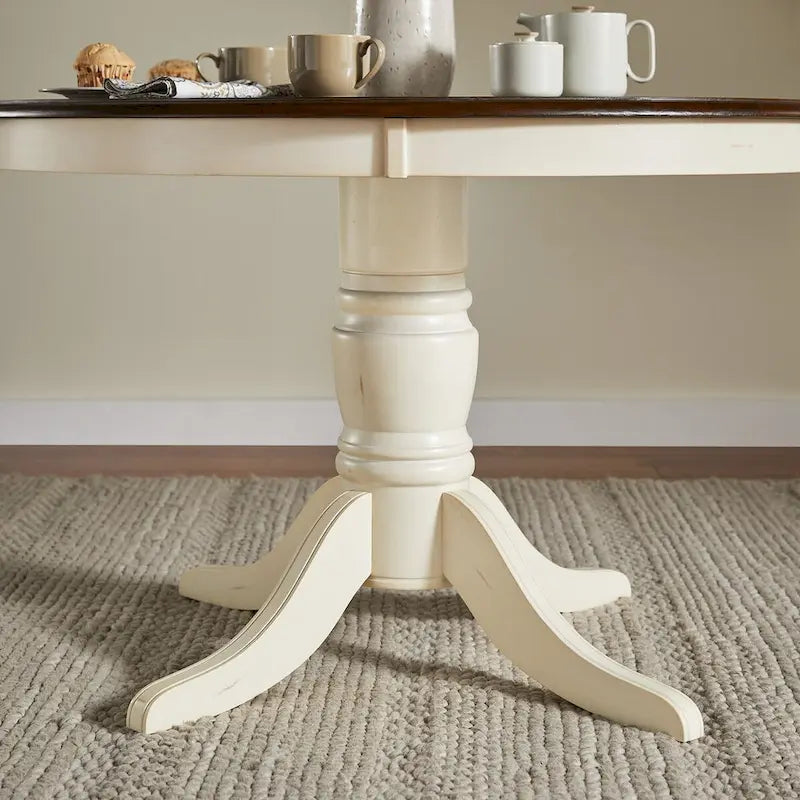 Table de salle à manger bicolore