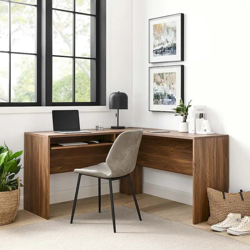Bureau d'angle en bois