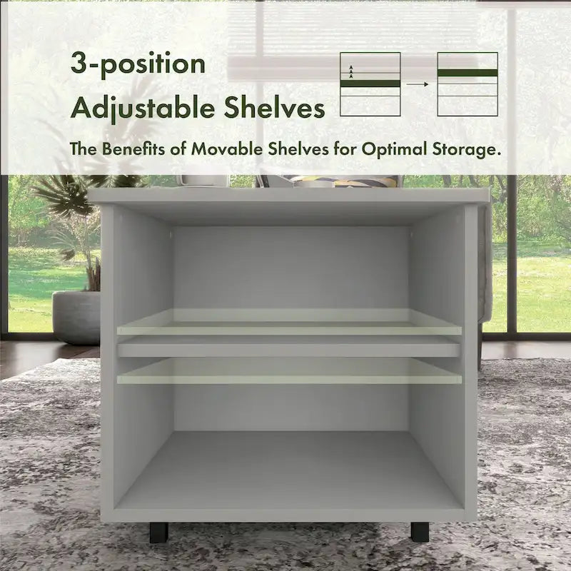 Table basse relevable moderne de 37 pouces