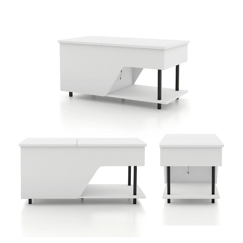 Table basse relevable moderne de 37 pouces