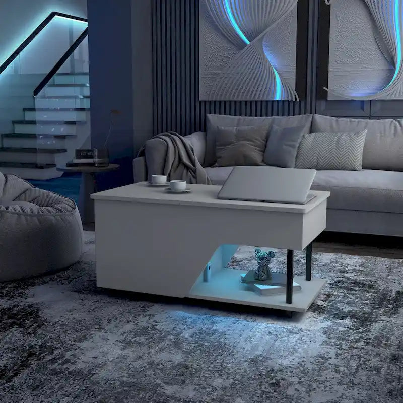 Table basse relevable moderne de 37 pouces