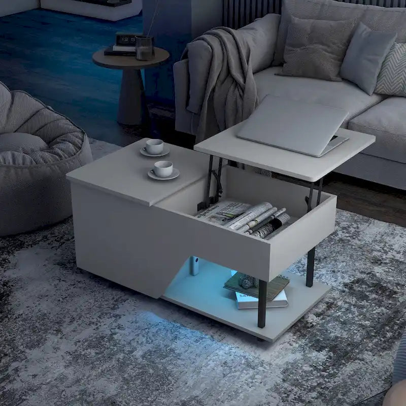Table basse relevable moderne de 37 pouces