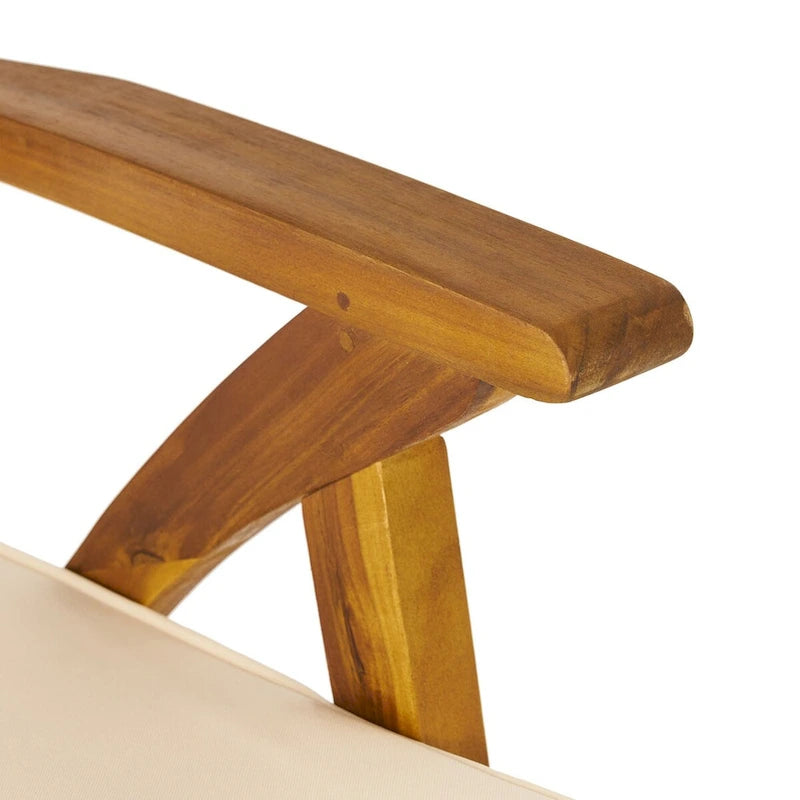 Tabouret de terrasse moderne en bois et métal Oaks Aura de 30 pouces